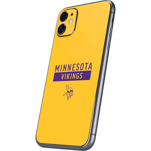 NFL Minnesota Vikings Yellow Performance Series iPhone 11 Skin